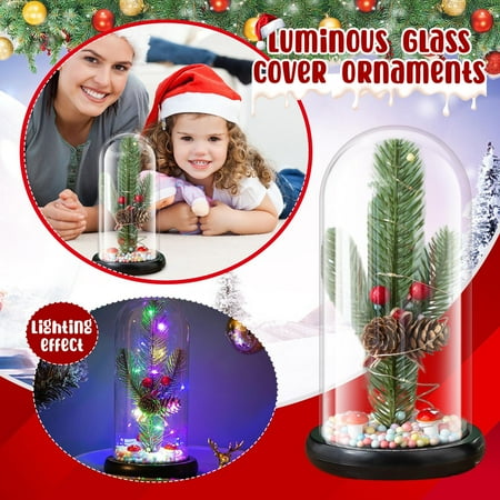 

BFYSFBAIG Christmas Gift Christmas Tree Decoration Glass Cover Ornaments Lumin ous Glass Cover Ornaments The Nightmare Befor e Christmas Decor