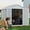 Gray, variant on 9 x 5.8 FT Outdoor Storage Shed, Linor Resin Shed with Floor, Window, and Vents, Weather-Resistant Garden Shed for Garden Tool Outside Sheds, Bike Shed, Backyard Shed
