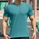 thumbnail image 1 of pstuiky Mangas cortas para hombre, Blusas y camisas de cuello redondo de manga corta informales de color liso para hombre camisetas de hombre xl, 1 of 6