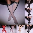 thumbnail image 6 of CENL Mens Shiny Glossy See-through Thigh High Stockings Stretchy Stockings Pantyhose, 6 of 9