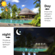 thumbnail image 4 of Paquete de 2 luces solares para cubierta, luces LED para entrada, luces de muelle para escalones, pasarelas, escaleras, patios de jardín, 4 of 5
