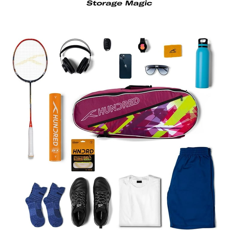 Homoyoyo Bolsa De Bádminton De Lona: Mochila Portátil Para Raquetas (4-6 Uds.), Organizador Deportivo Multiusos, Resistente Al Sudor