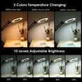thumbnail image 7 of Neoglint Flexible Clamp-on Table Lamp with 8x Magnifier Swing Arm Dimmable LEDs Desk Light 3 Color Modes & 10 Brightness Levels Reading Working Studying Light, 7 of 7