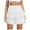 White, variant on Women's Irregular Pleated Flared Skort With Built In Adult Skirts for Women plus Size Latex Mini Skirt Wrap Skirts Leather Pleated Skirt Poodle Skirts for Women Rhinestone Fringe Skirt Plaid Midi