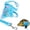 Blue, variant on Ferret Harness and Leash Set Small Animals Vest Harness with Safe Bell Dinosaur Shaped Walking Clothes for Baby Rabbit Guinea Pig Teacup Chihuahua Mouse and Other Small Pet