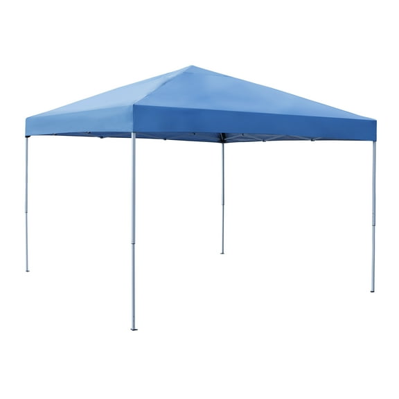 ZENY Pre-Assembled 10 x 10ft Foldable Canopy Party Tent Pop-up Height Adjustable with Casters