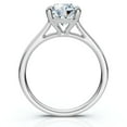 thumbnail image 3 of Pompeii Certified 2Ct Solitaire Diamond Cathedral Engagement Ring White Gold Lab Grown, 3 of 4