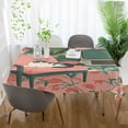 thumbnail image 3 of Yayeee Tablecloths 60" x 60" Rectangle Wrinkle Resistant Party Table Cover, Pink and White Cat, 3 of 8