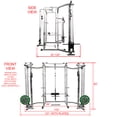 thumbnail image 2 of BD-7BCC Power Rack with Lat Pull & Cable Crossover Attachments, 2 of 8