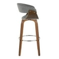 thumbnail image 2 of LumiSource Grey Vintage Mod 30" Fixed-Height Barstool - Set of 2, 2 of 4