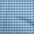 thumbnail image 1 of oneOone Cotton Poplin Twill Blue Fabric Geometric Dress Material Fabric Print Fabric By The Yard 56 Inch Wide, 1 of 5