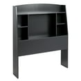 thumbnail image 2 of Astrid Twin Storage Headboard with Side Compartments, Black, 2 of 6
