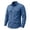 Blue, variant on Men's Cotton Twill Long Sleeve Shirt Jacket with Multi Pockets Utility Shacket (L)