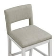 thumbnail image 6 of Home Square Fabric Counter Stool in Taupe and White Base - Set of 3, 6 of 8