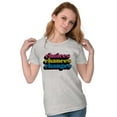 thumbnail image 3 of Cute Choices Chances Changes Saying Womens Fitted Plus Size Graphic Tee Brisco Brands 2X, 3 of 5