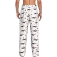 thumbnail image 3 of Xecao Dachshund Dog Men's Straight Lounge Pajama Pants: The Ultimate in Comfortable Sleepwear, 3 of 9
