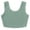 ❧475-Mint Green, variant on Women's Solid Color Sleeveless Lace Patchwork Camisole Cropped Top for Daily Wear in Soft Breathable Fabric for Beach Party