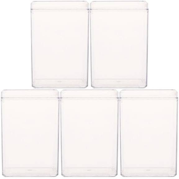 Raindrops  5 Pcs Display Case for Figures Miniatures Storage Cabinet Trinket Box