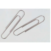 School Smart Non-Skid Jumbo Paper Clip, 2 Inches, Silver, Pack of 100