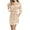Beige, variant on THDHVS Womens Pajamas,Robes for Women,Summer V neck 3/4 Sleeve Housecoat Duster Lounger Robe with Pockets for Womens Wine L