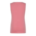 thumbnail image 6 of Scyoekwg Womens Tank Tops Solid Color Summer Casual Dressy Blouse Suspenders Sling Crewneck Pleated Tunic Tops Sleeveless Tank Tops Loose Shirts (Pink,XL), 6 of 8