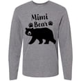 thumbnail image 3 of Inktastic Mimi Bear in Black Long Sleeve T-Shirt, 3 of 5