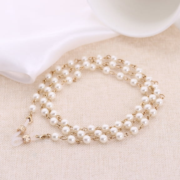 Imitation Pearls Bead Eyeglass Chain Glasses Strap Cords Sunglass Holder Lanyard Necklace