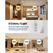 Sunco 12 Pack 6 Inch LED Can Lights, Retrofit Recessed Lighting, Smooth Trim, 965 LM, 13W (75W Equivalent), Selectable CCT 2700K/3000K/3500K/4000K/5000K, Dimmable, Damp Rated UL