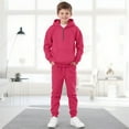 thumbnail image 2 of Mercatoo Boys Sweatsuit Set 2 Piece Quarter Zipper Hoodies Pullover Sweatshirts Athletic Joggers Teen 𝐓racksuit Pants Sets, 2 of 9