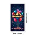thumbnail image 1 of Anniversary Party Backdrop Celebration Banner Balloon Decoration Confetti Backdrop Event Party Supplies Background Wedding Photo Booth Display, 1 of 4