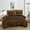 Coffee Brown, variant on Bed-in-a-Bag 9-pieces Puja Olive Green Comforter and Sheet Set, Bed in Bag Green Bedding Set - Cal King Size