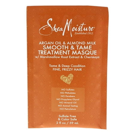 Shea Moisture Argan Oil & Almond Milk Smooth & Tame Treatment Masque, 2 oz