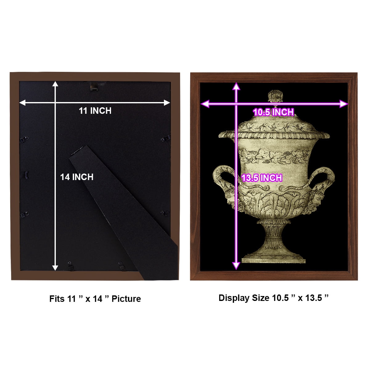 Garden Antiquities IV -Framed Print w/glass-Chestnut