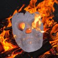 thumbnail image 4 of Musbetu Ceramic Human Skull Campfire Log Reusable Fireproof Campfire Pit Skull Gas Log for Bonfire Fireplace Halloween Decor, 4 of 7