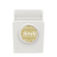 thumbnail image 1 of Notas musicales de color amarillo claro blanco Estuche de escritorio, 1 of 4
