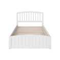 thumbnail image 6 of Richmond Full Platform Bed with Matching Foot Board with Full Size Urban Trundle Bed in White, 6 of 6