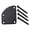 Black, variant on LOOKSEVEN 4 Holes Contoured Heel Neck Plate with Screws For Strat Tele Guitar Bass-Black