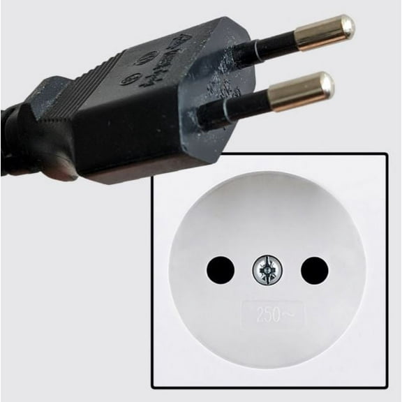 Replacement AC Power Cable Cord Compatible With Xbox & PlayStation Consoles (European Version)