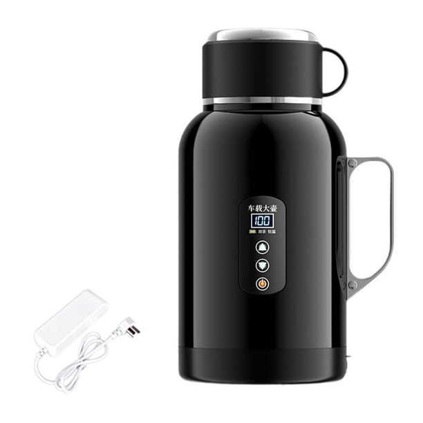 Hervidor eléctrico para coche de 12/24 V, calentador de agua para taza de viaje, calentador de agua para camión Sin base