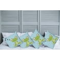 thumbnail image 6 of Ambesonne Cartoon Throw Pillow Cover 4 Pack, Frog Prince Polka Dots, 18", Green Blue, 6 of 6