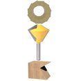 thumbnail image 4 of Router Bits, Router Bit, Heat  High Efficiency Alloy And Carbon Steel Durable Making Flowerpot Carving Trimming For Engraving 6 Side,8 Side,12 Side, 4 of 8