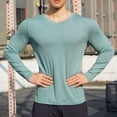 thumbnail image 4 of asjyhkr sous-Vêtements pour Hommes Manches Longues Col Rond Collants Respirants Athlétiques Gym Course Chandail, 4 of 4
