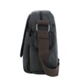 thumbnail image 4 of Bolso bandolera para mujer Bolso satchel de lona Color sólido Ocio diario (Negro), 4 of 8