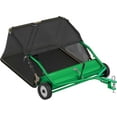 thumbnail image 6 of 42" Tow Behind Lawn Sweeper Leaf Collector for Grass Lawn 18.55 cu. ft Capacity, 6 of 9