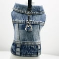 thumbnail image 2 of Ropa para mascotas Chaleco vaquero de tracción Ropa para piernas Ropa para perros Primavera Verano Otoño e Invierno Ropa para perros pequeños Chaleco, 2 of 5