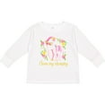 thumbnail image 3 of Inktastic I Love My Mommy Unicorn with Pink and Yellow Flowers Boys or Girls Long Sleeve Toddler T-Shirt, 3 of 5