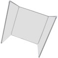 thumbnail image 1 of Table Privacy Panel Desk Privacy Dividers Personal Protective Desk Board for Office School Classroom Students (White), 1 of 8