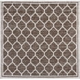 thumbnail image 3 of JONATHAN Y SANTA MONICA 5' Square Area Rug, Trebol Moroccan Trellis Textured Weave - Espresso/Taupe, SMB109B-5SQ, 3 of 5