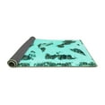 thumbnail image 2 of Ahgly Company Indoor Rectangle Abstract Turquoise Blue Modern Area Rugs, 8' x 10', 2 of 4