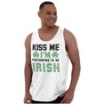 thumbnail image 3 of Funny Kiss Me I'm Irish St Patricks Tank Top T Shirts Men Women Brisco Brands M, 3 of 5